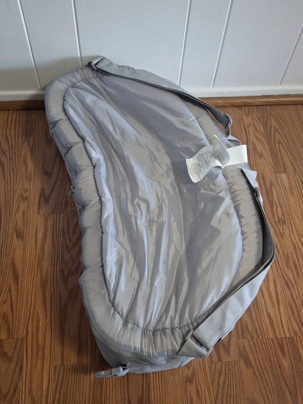 Lulyboo Portable Baby Nest in Light Gray - Foldable Travel Bassinet